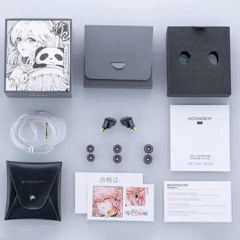 MOONDROP CHU II Högpresterande dynamiska element IEM-hörlurar med utbytbar kabel och in-ear-funktion 8 best sales måndroppe skymning - №4