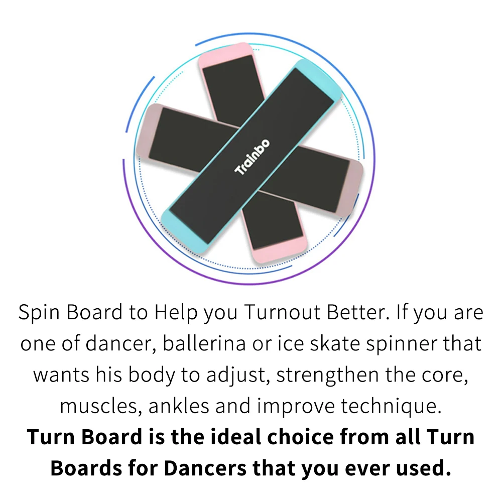 Turning Board for Dancers Ballet  and Figure Ice Skating Spinner Dance  Turn Board to Improve Balance Portable Floor Spin Disc A