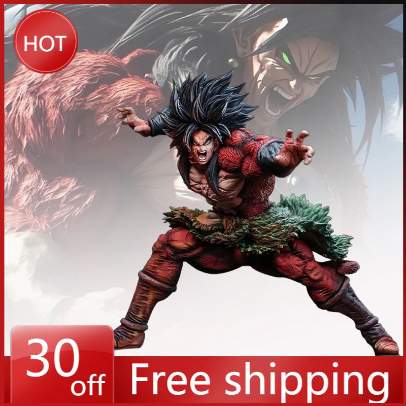 

25cm Dragon Ball Anime Figures Super Saiyan 4 Broli Model Anime Action Collection Desktop Ornaments Holiday Gifts Children Toys