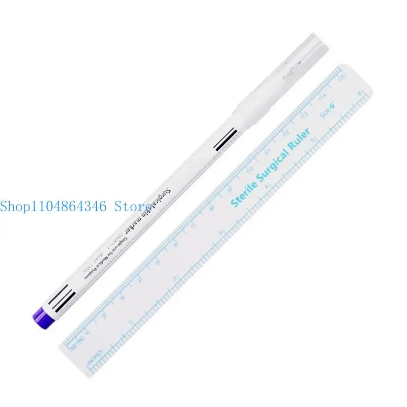 5asd 10Pcs Waterproof Eyebrow Marker Pen Double Tip Makeup Positioning Marker Pen