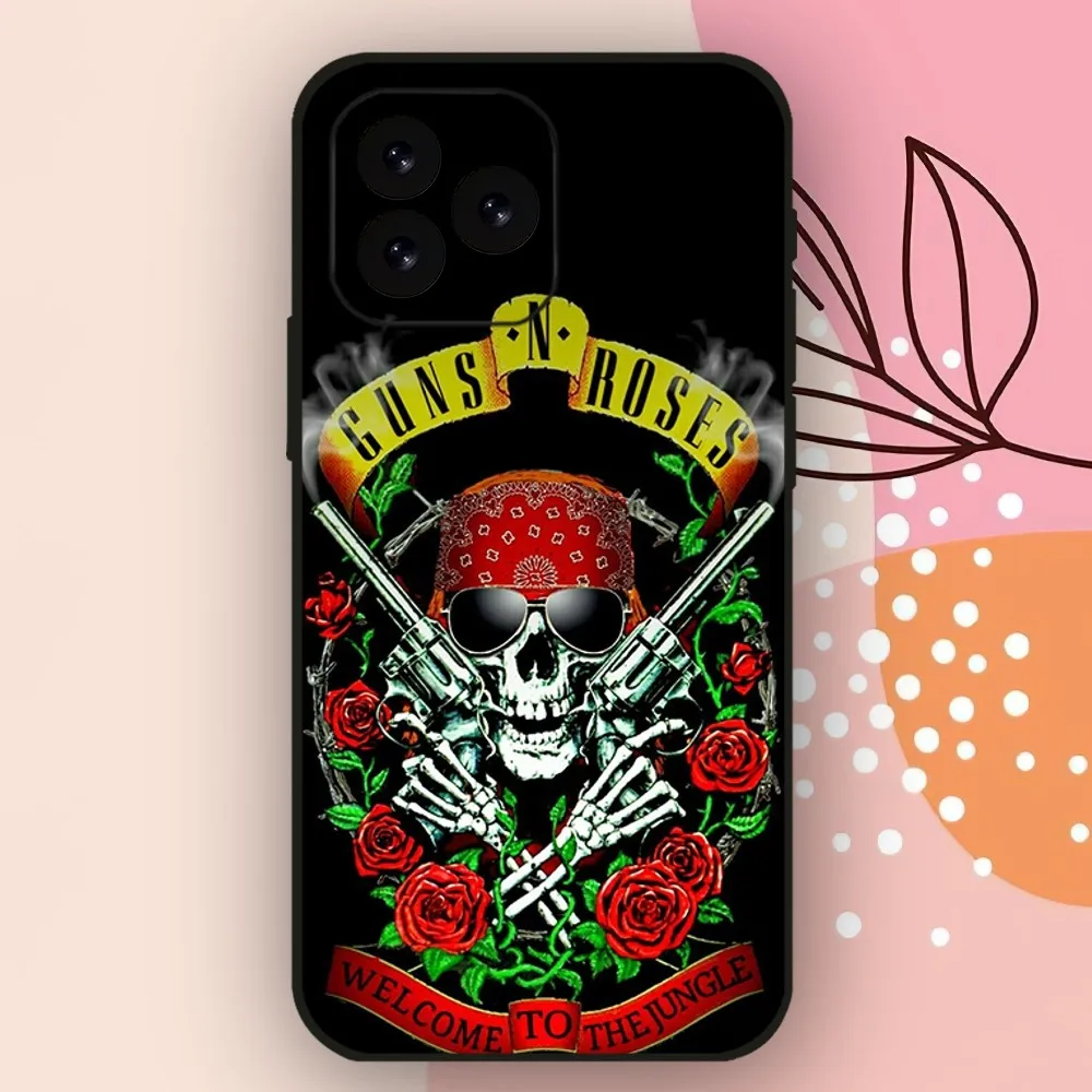 Funda de teléfono Rock Band Guns N' Roses para iPhone 11 12 13 14 15 Mini Plus Pro Xs Max X S Plus XR Shell