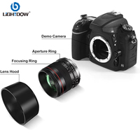 Lightdow 85mm f1.8 Portrait Lens for Nikon DSLR Canon EOS DSLR Sony E Mount Cameras Canon RF Mount Nikon Z Mirrorless Camera