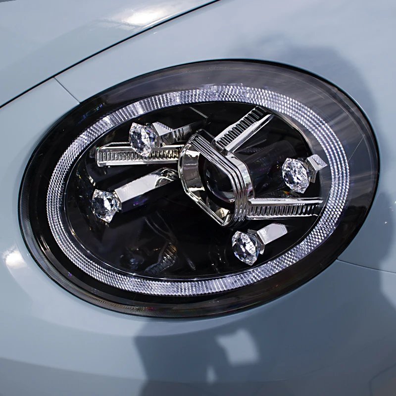 Scheinwerfer Für VW Käfer 2013-2021 Scheinwerfer Nebel Lichter Tagfahrlicht DRL VOLL LED Mit Beweglichen Blinker Lampe