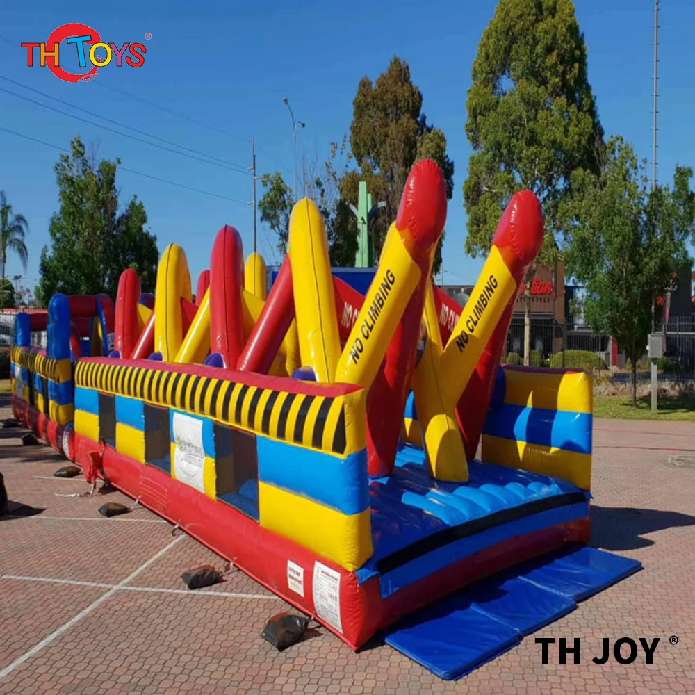 free sea shipping new giant inflatable obstacle course sport game arena, commercial inflatable bouncer jumper slide playground