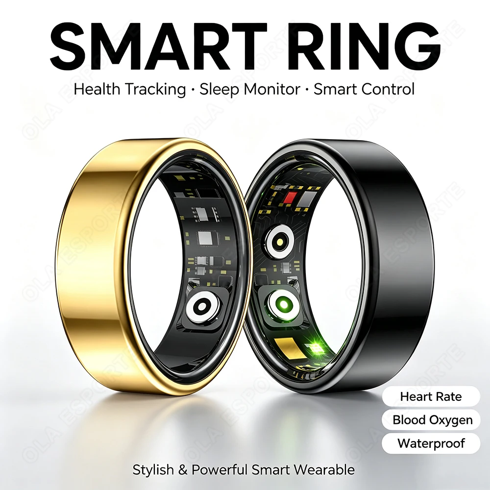 Temperature Ring Skin - 새로운 R09 스마트 링 남녀공용 충전