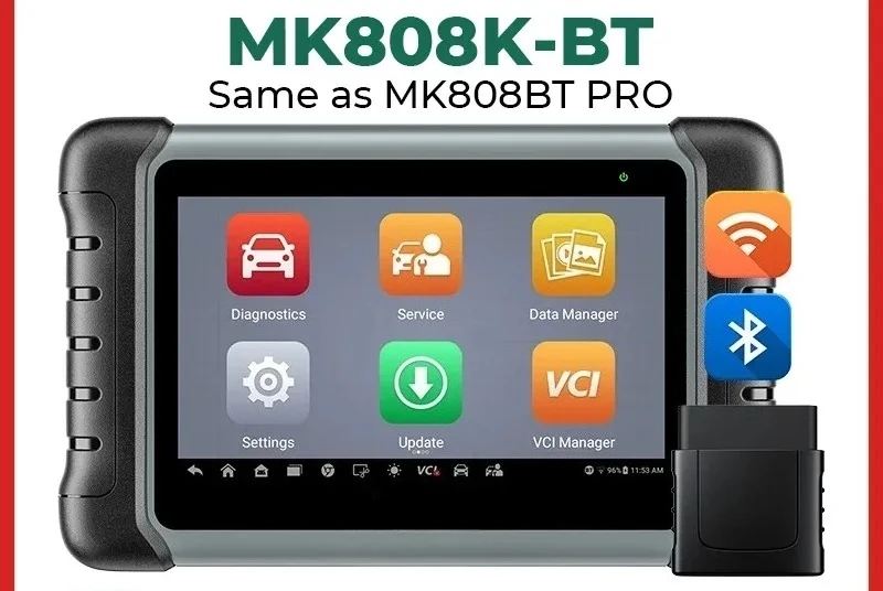 Automotive Diagnostic Tool Bidirectional Scanner for Mechanics OBD2 Code Reader with Bluetooth Connectivity Universal Fitment