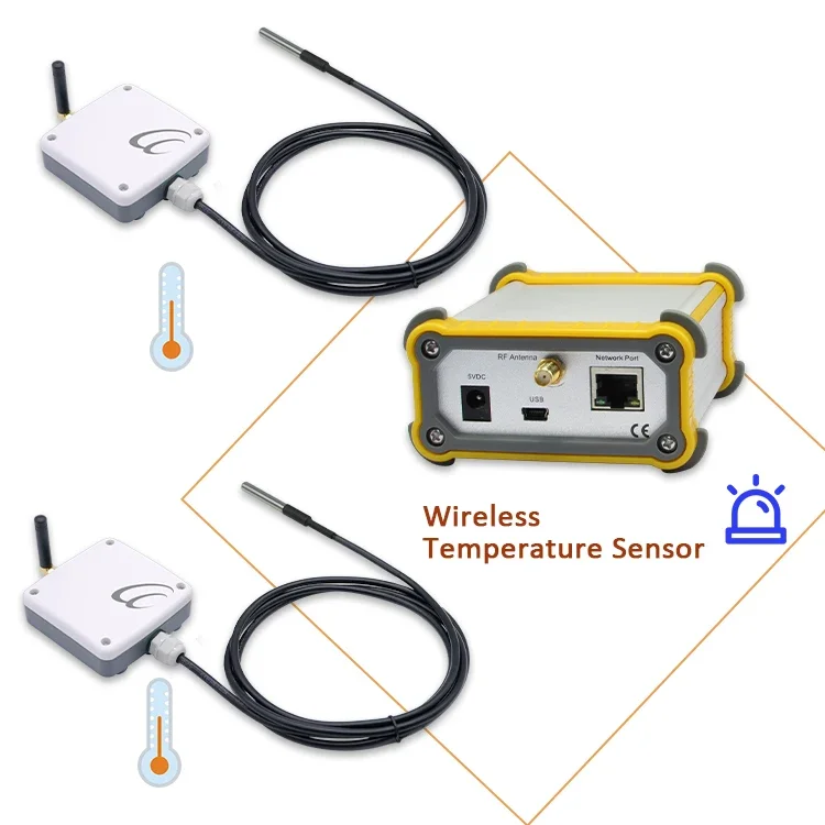 

Smart sensor Waterproof zigbee temperature sensor 2 Sets Industrial Wireless Temperature Sensor System