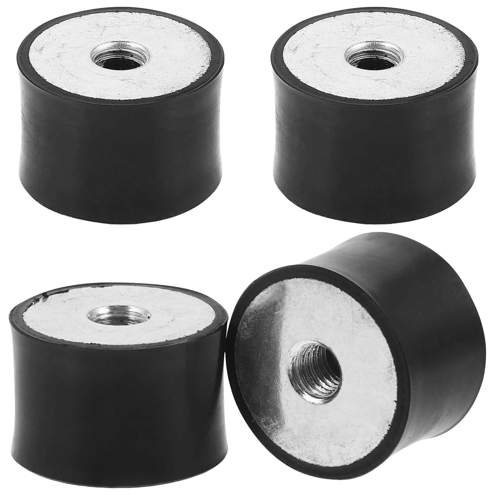 4 Pcs Vibration Isolation Pad Rubber Shock Absorber Air Compressor Mounts Metal Pads