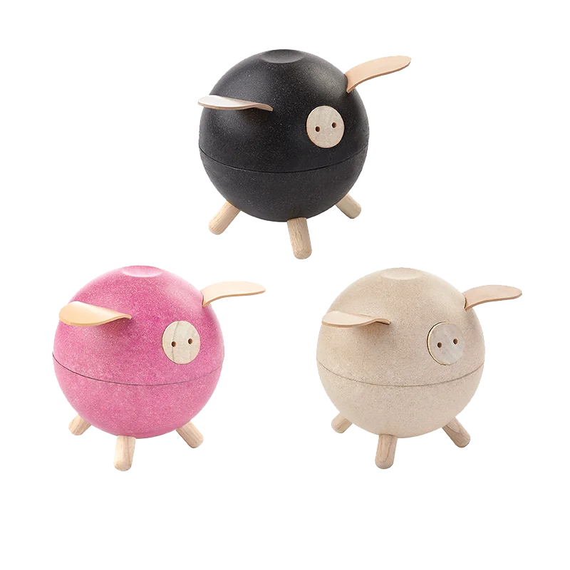 Wooden piggy bank Wooden piggy bank Wooden piggy bank ornament Cute gift