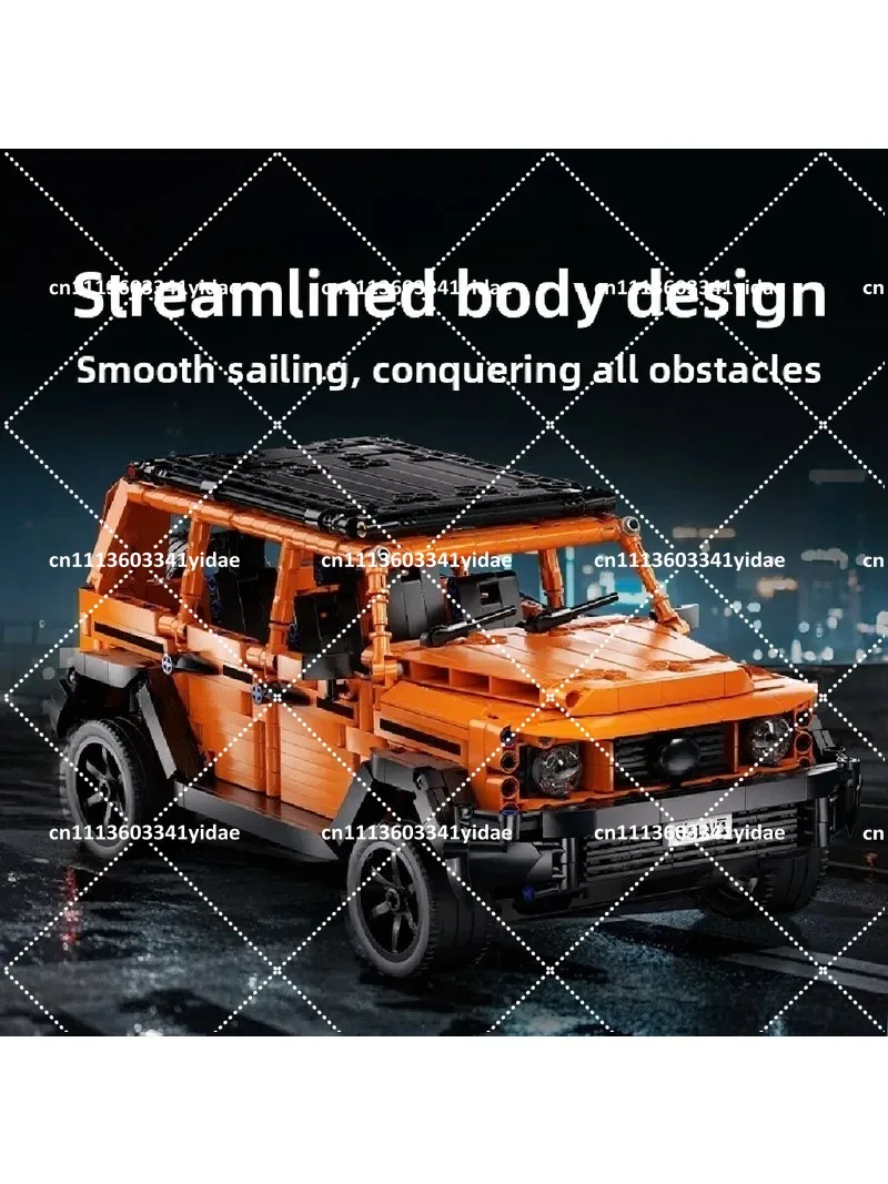 Off-Road Vehicle Building Blocks Remote Control Car Set, Educational Plastic Assembly Toy for Kids