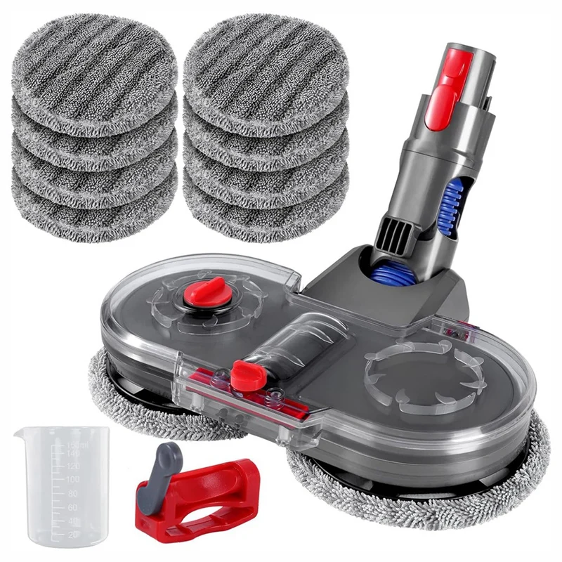 

A85I-Mop Attachment For Dyson V7/V8/V10/V11/V15 Vacuum Cleaner - Electric Floor Mop Accessory With Removable Water Tank