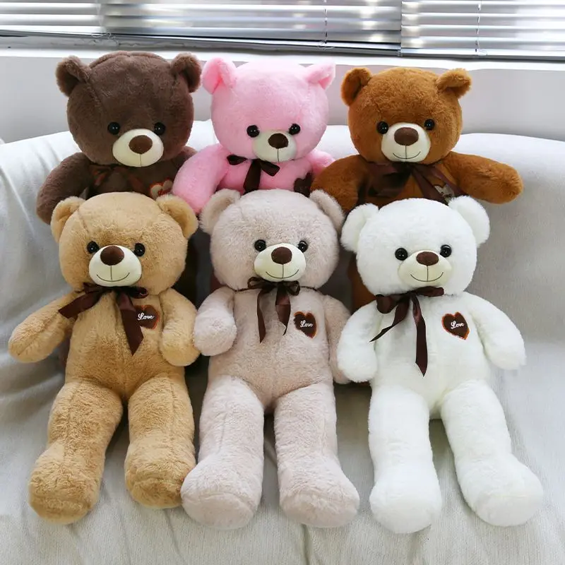 

60CM Large Teddy Bear Kawaii Plush Toy Sleep Pillow Cartoon Peripheral Comfort Doll To Give Children Birthday Christmas Gifts