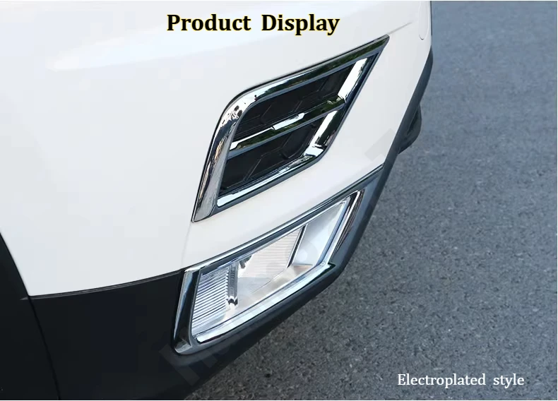 for Volkswagen Tiguan-L 2017~2021 Electroplated fog lamp frame cover/front fog lamp frame/exterior modification accessories view 2