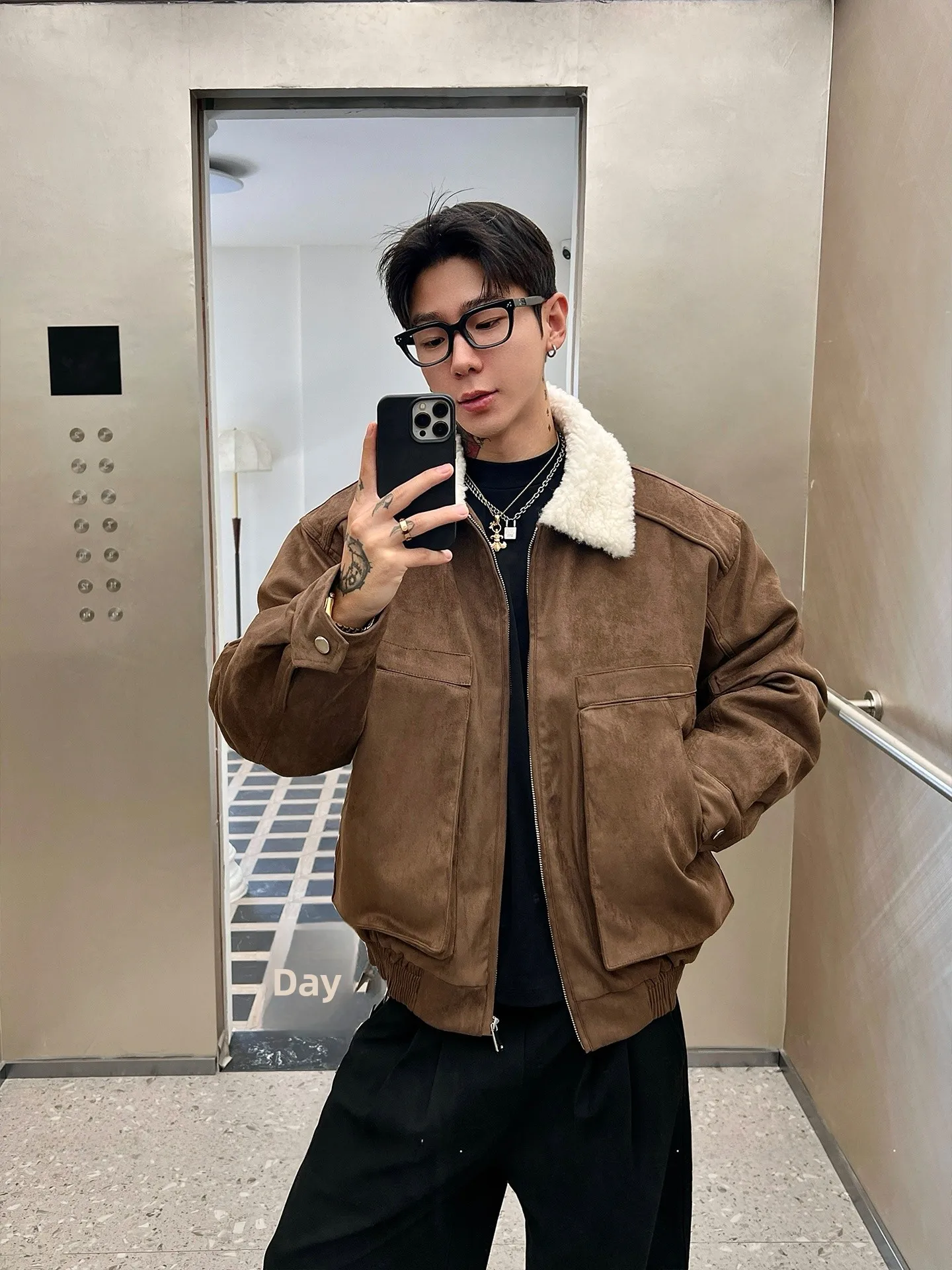 

Зимняя куртка OXFREAK из замши с индивидуальной окраской, утепленная, мужская, хлопковая, рабочая, с меховым воротником, приталенная, модная, в городском стиле