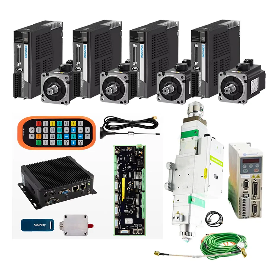 Raycus XC3000S Laser Cutting System BM110 Automatic Laser Cutting Head SV630/SV660 Huichuan Servo Motor Driver 750W 400W