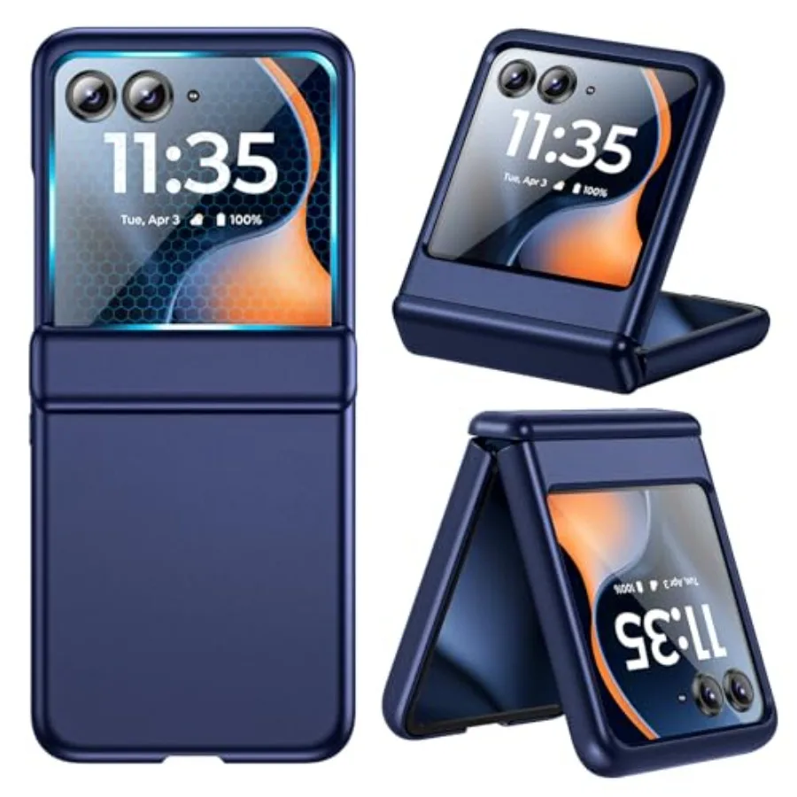 

for Motorola Razr 2026/2025/2024 Case with Built-in Screen Protector[Anti-Scratch] Hinge Protection Full Body Shockproof Wirele