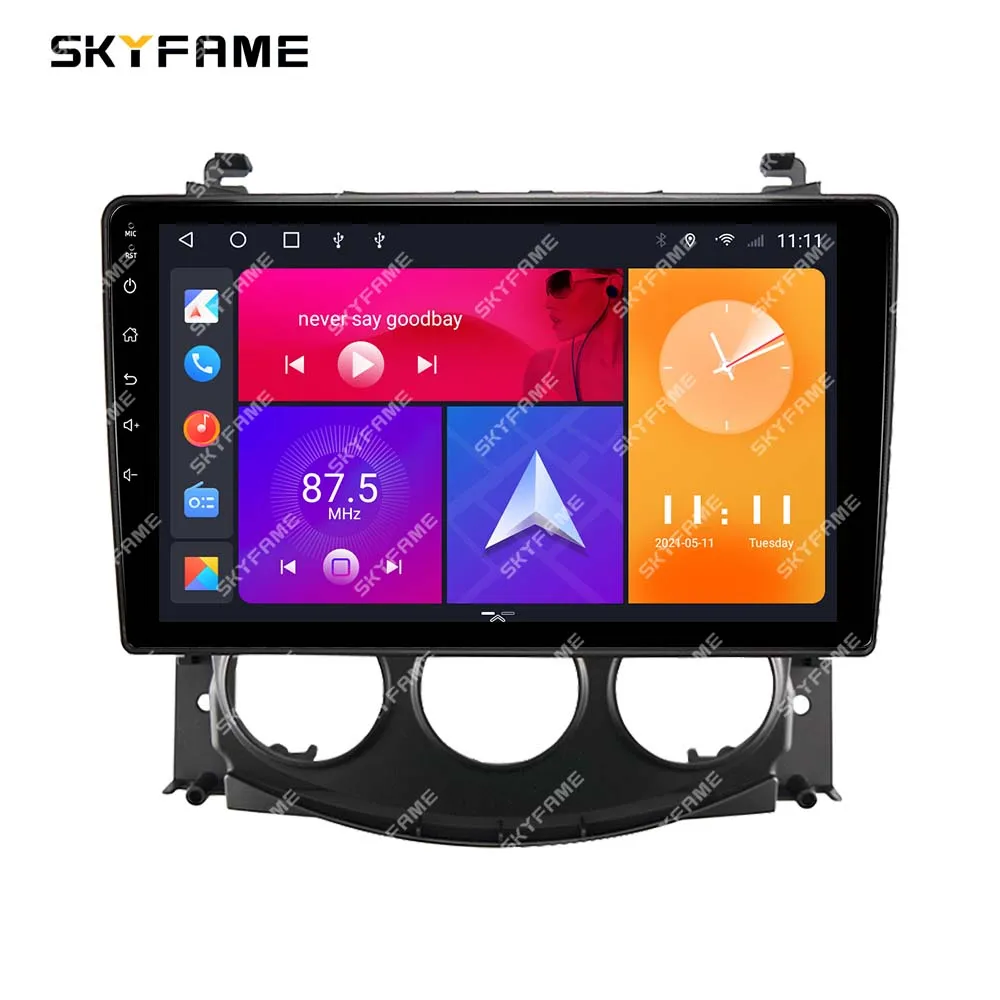 SKYFAME Adattatore per fascia per telaio auto Decodificatore Canbus Box Kit pannello di montaggio per cruscotto radio Android per Nissan 370Z