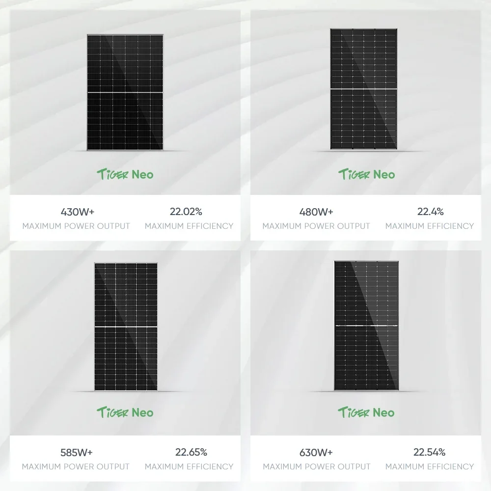 Jinko Tiger Neo N-Type Solar Panel Price 545W 550W 600W 550 610 Watt W Tiger Pro Paneles Solares Jinko