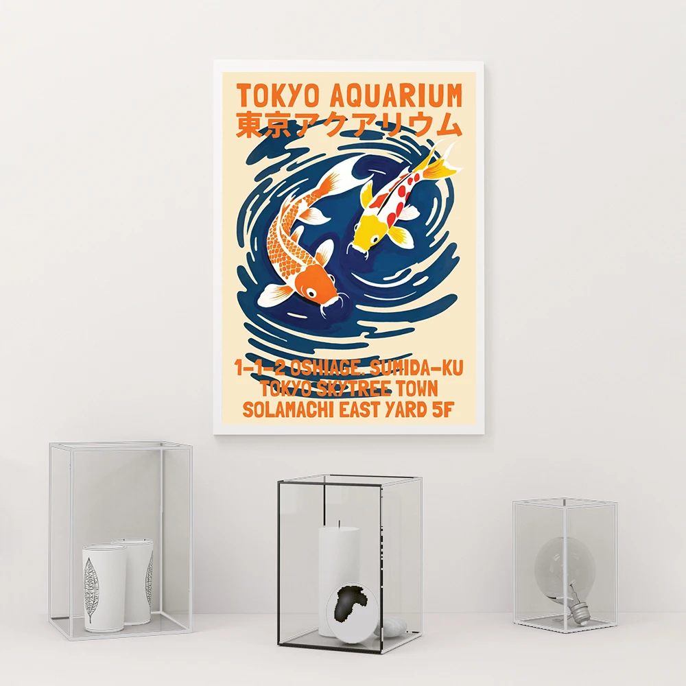 Modern Tokyo Aquarium Exhibiti - огляд і ціна Aquarium Fish Poster