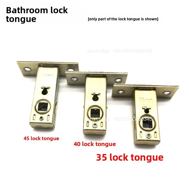 Single Latch Lock Body Door Lock Cylinder Accessories 35/40/45/51mm for Bathroom Room Door