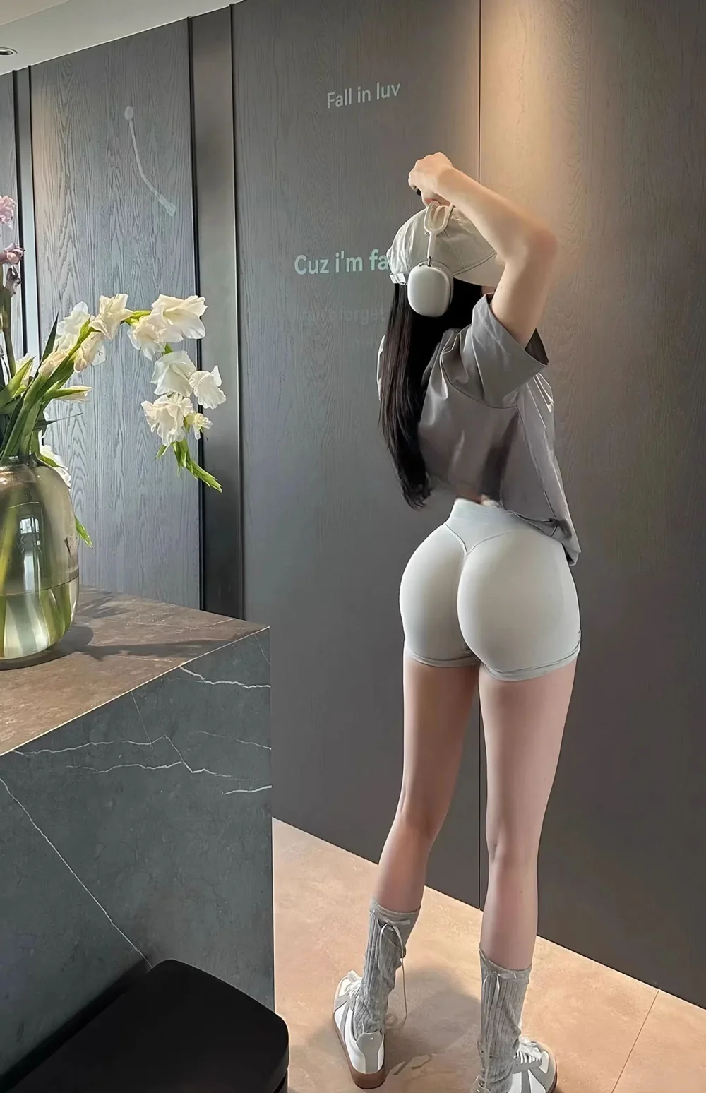 Peach Hip Lifting Sports Shorts Women High Waist and Waist Tightening Slimming Running Hip Speed Drying Three Point Tight Pants
