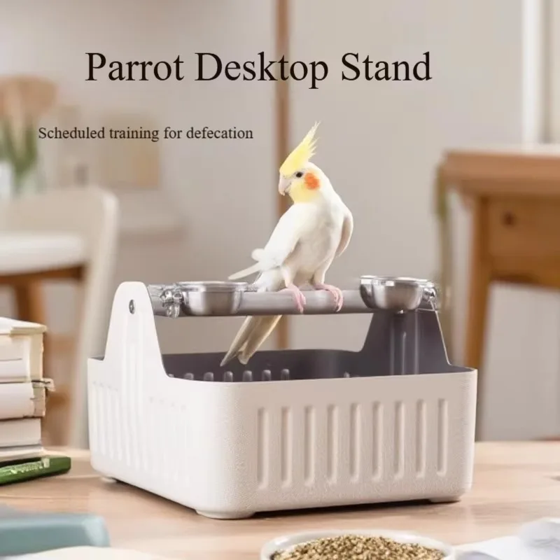 

Wholesale Parrot-Specific Designated Pooping Station with Waste Bin