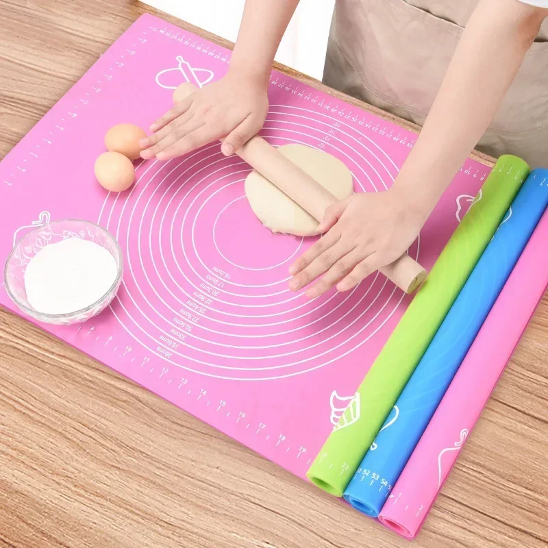 Extra Large Baking Mat Silicone Pad Sheet Baking Mat for Rolling Dough Pizza Dough Non-Stick Maker Holder Kitchen Tools 40x50cm