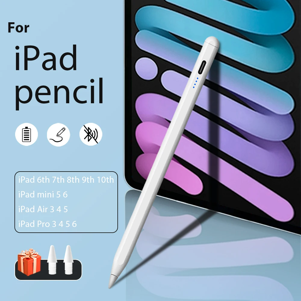 For Ipad Pencil Extra Long Standby Apple Pencil Tablet Stylus With Magnetic Adsorption Ipad Pencil Tablet Accessory Touch Switch