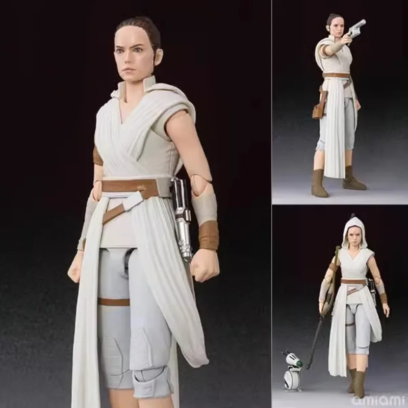 

В наличии Оригинальные BANDAI Spirit S.H. Фигуртс SHF Рей Скайуокер бритвы 14 см анимационная Модель персонажа игрушки подарки