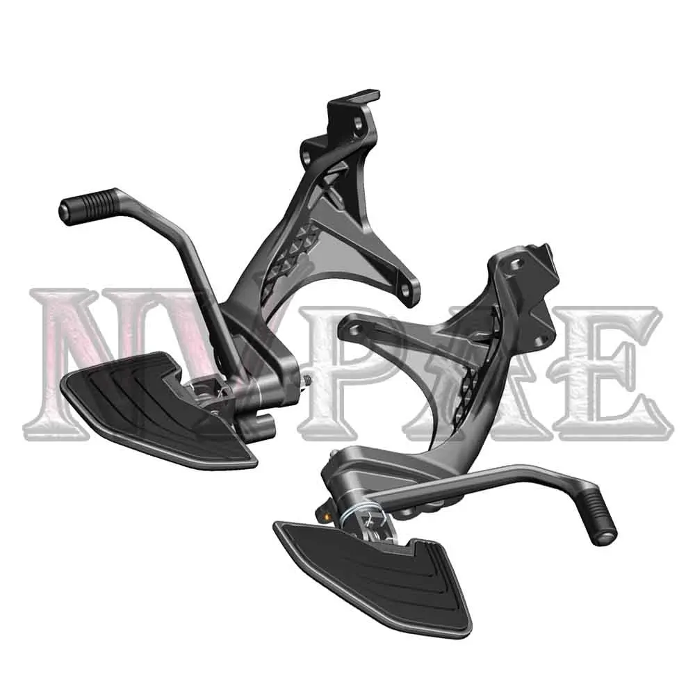 For ZONTES ZT310VX V1 ZT300VX ZT 310V X Front Left & Right Footrest Pedal Assembly  Foot Pegs Bracket Kit  Complete Foot Rests