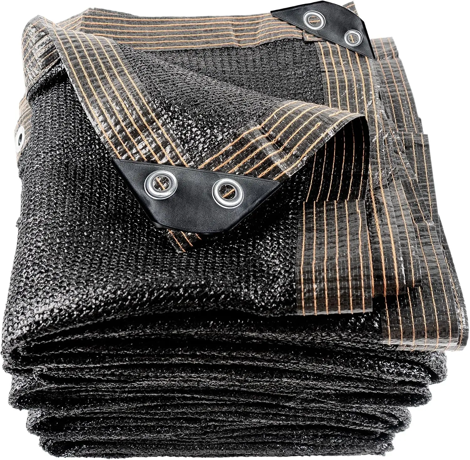 70% Black Shade Cloth 30x50FT, Heavy Duty HDPE Sun Shade with Grommets, Breathable Netting for Patio, Garden, Greenhouse