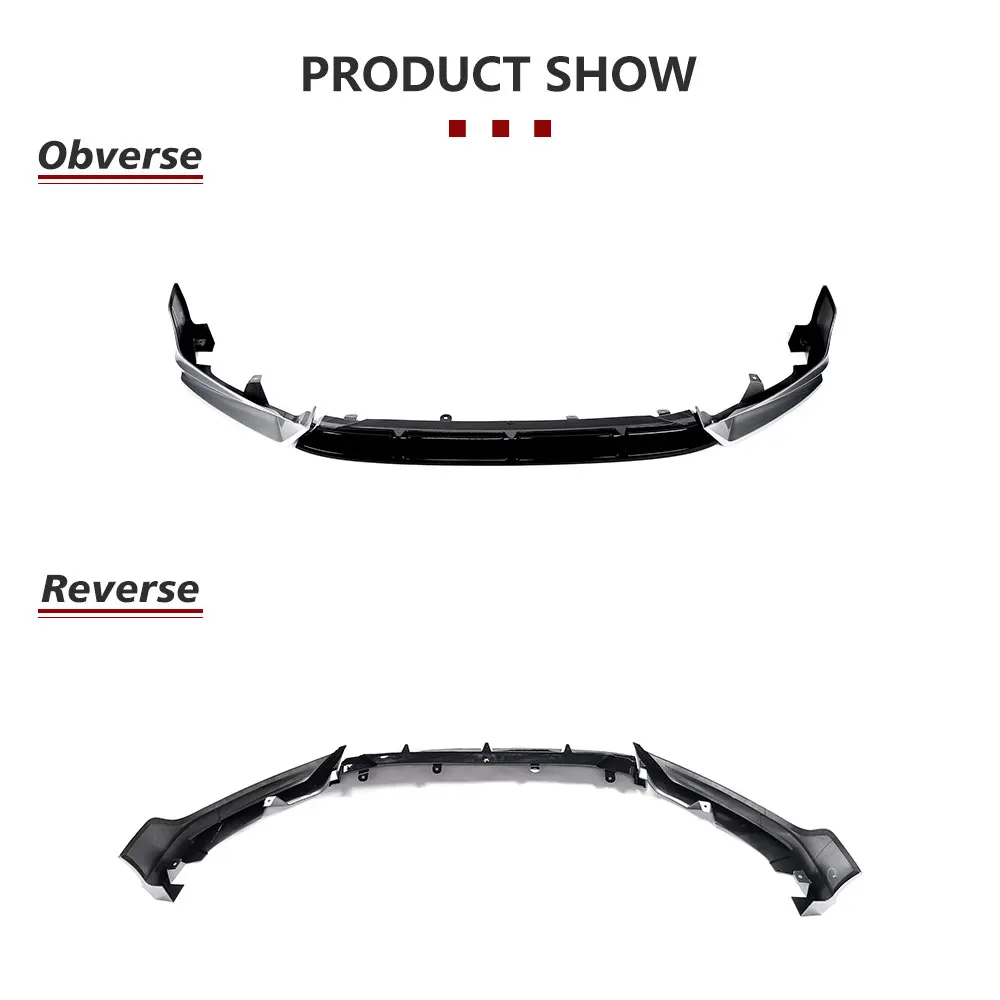 

Car Front Bumper Lip Spoiler for Honda Accord 2018-2020 ABS Front Lip Chin Apron Body Kits