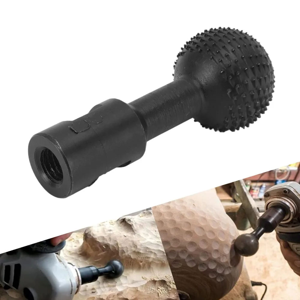 

Durable Steel Sphere Rotary Burr Spherical Shaped Black Ball Gouge Wood Gouge DIY