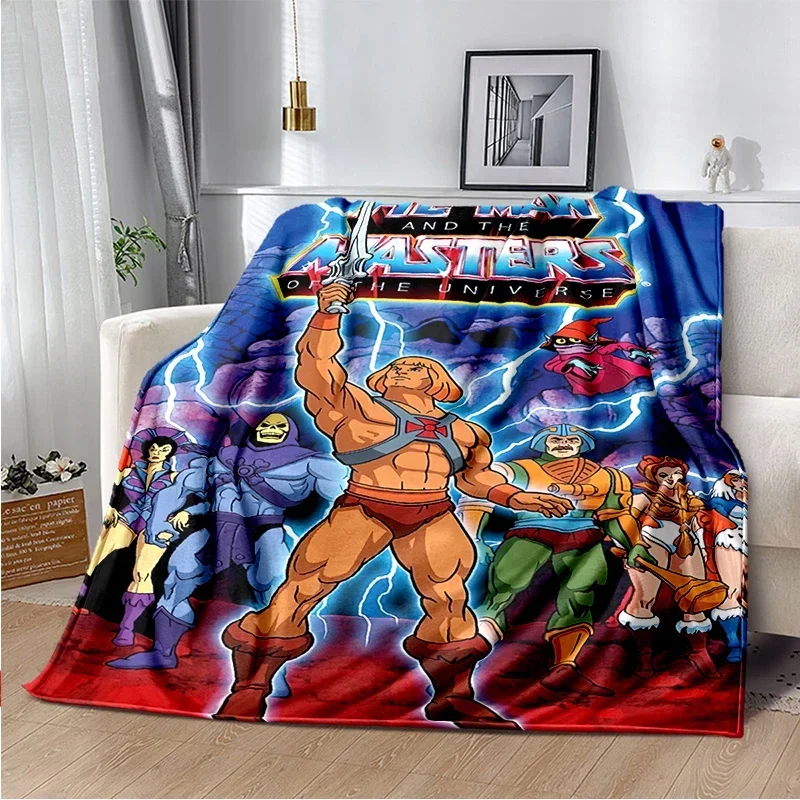 3D Printed Masters of The Universe Anime Blanket Cartoon He-Man Flannel Soft Comfortable  Living Room Sofa Bed s