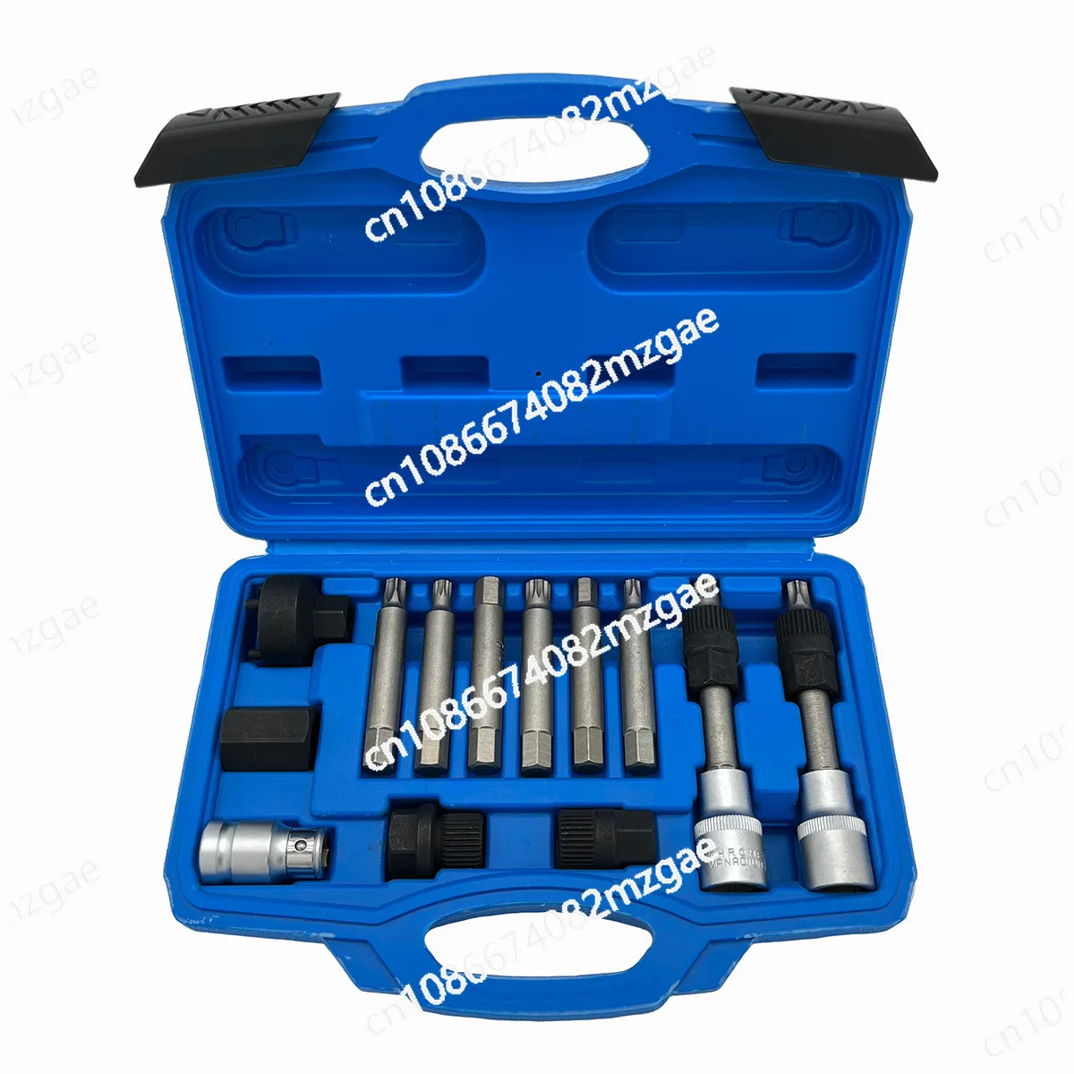 

13 pieces pulley removal wrench, generator belt tray disassembly and assembly of auto maintenance tools, auto repair tool set