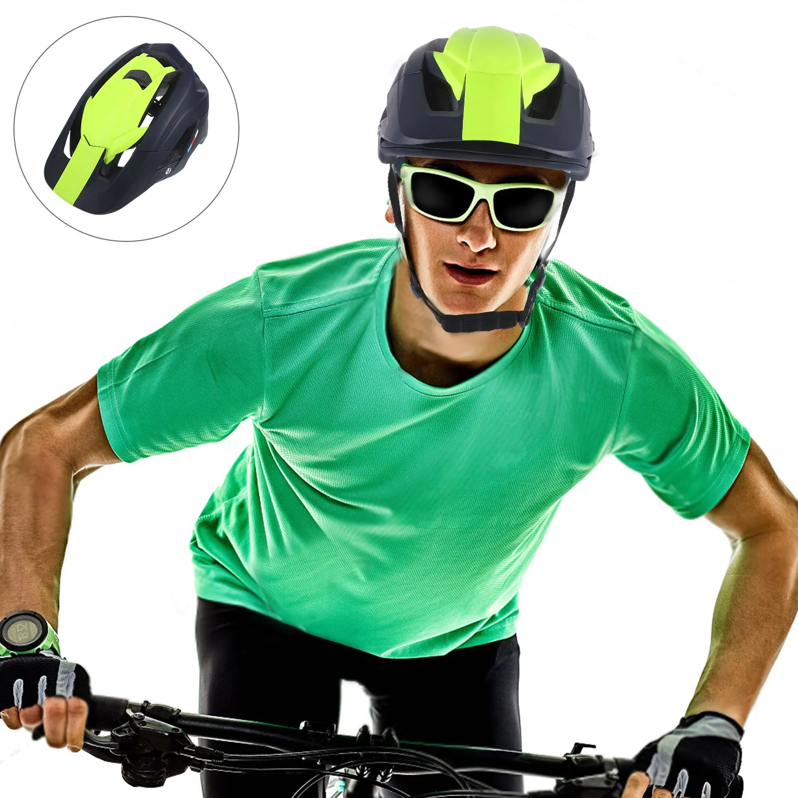 

1Pcs Mountain Bike Lightweight Breathable Cycling for Outdoor Riding Trail Biking Skateboard Safety Gear Dark Blue