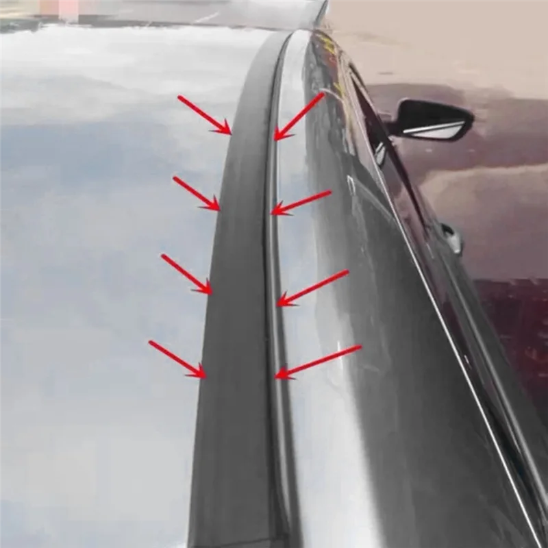 

ABKU-75551-0K160 75552-0K160 For Toyota Hilux 1Pair Dual Cab Car Roof Drip Finish Moulding Seal Strips Trim Replacement Parts