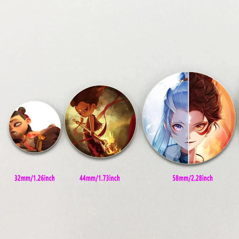 ตํานานจีนตัวเลข Nezha เข็มกลัดน่ารักการ์ตูน Badge สําหรับกระเป๋าเป้สะพายหลัง COLLAR Lapel Pins เครื่องประดับ Birth of The Demon เด็ก