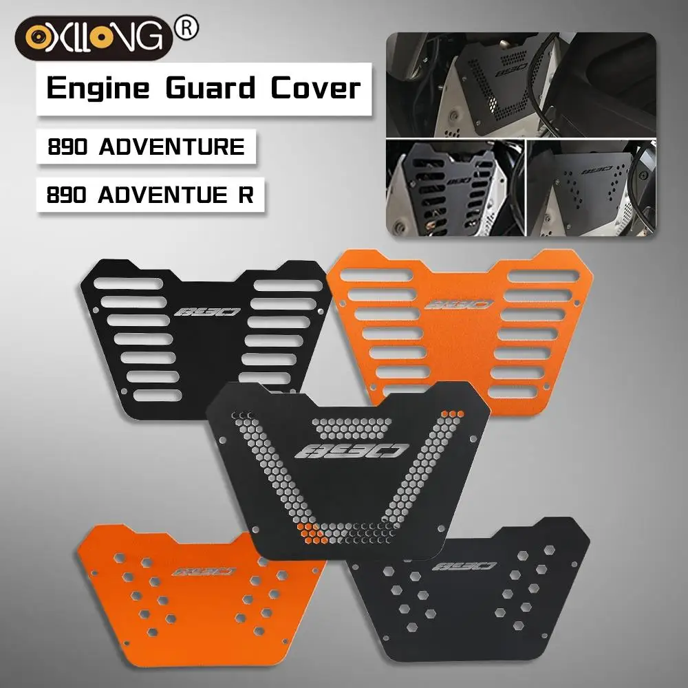 

FOR 890 ADVENTUE R 2020-2021 Motorcycle Accessories Alumimum Engine Guard Cover protector Crap Flap 890 ADV/890 ADV S ADVENTURE