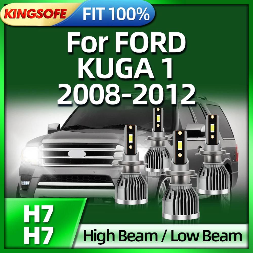 

Roadsun 2/4PCS Led Headlight H7 Bulb 110W Auto Lights 26000LM 6000K For FORD KUGA 1 2008 2009 2010 2011 2012