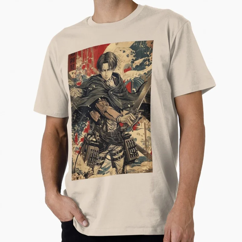 Levi Ackerman 1204 Attack On Titan Gift t shirt for Anime lover Cartoon Graphic Y2K clothes Large size Tops Manga printed Tee