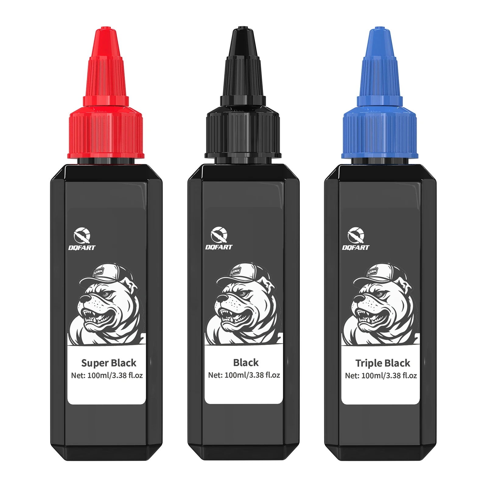 100 ml/Flasche Schwarz/Dreifachschwarz/Super Schwarz Tattoo-Tinte, professionelles Tattoo-Pigment, Tattoo-Tinte für Haut- und Körperkunst, für Tattoo-Zubehör – Detail 4