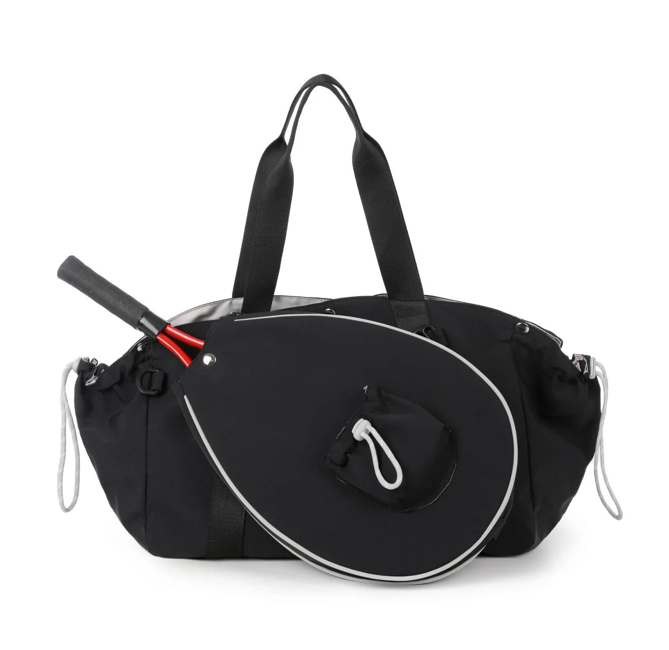 Women Tennis Racket Bag 2 in 1 Detachable Pickleball Bag Badminton Handbag Waterproof Large Capacity Single Shoulder Travel Bags