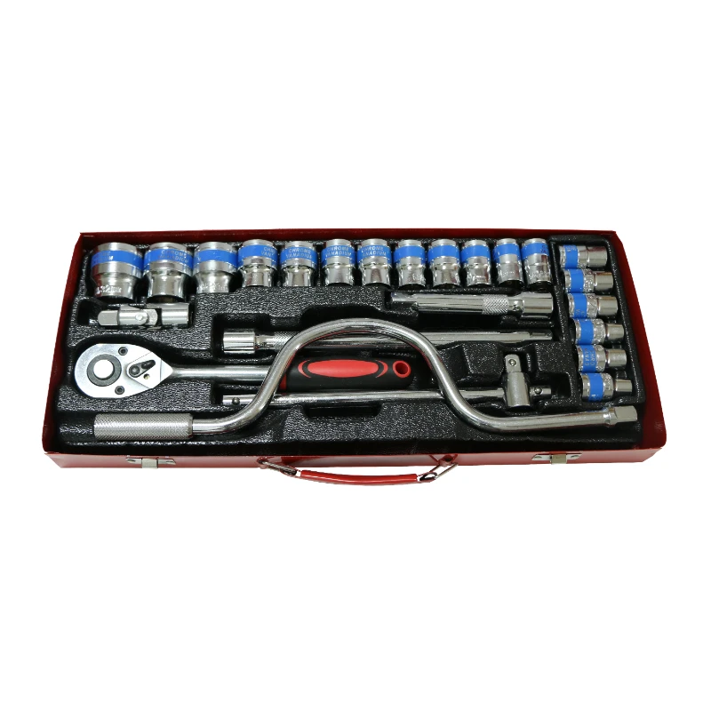 24PCS Socket Wrench Tool Set Car Repair Hand Tool Kit  Kit Auto Repair