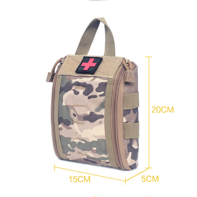 Outdoor Emergency Waist Bag First Aid Bags Molle Pouches Gear Waist Bag Men Phone Pouch Camping Hunting Accessories