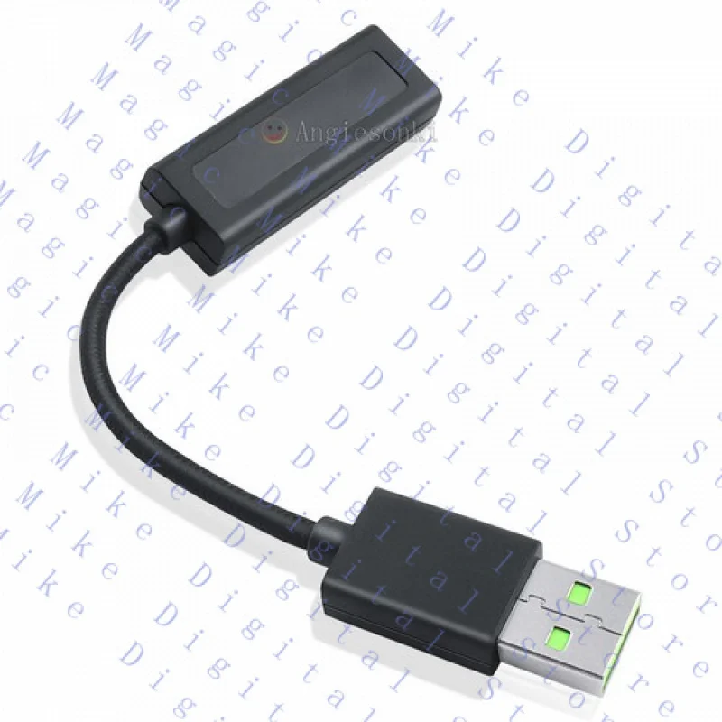 H USB Sound Card to 3.5mm Audio Adapter for Razer THX7.1 V2 BlackShark Headset