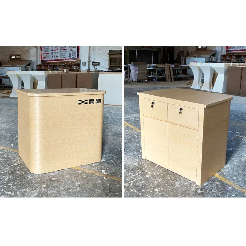 

Checkout page Shop Small curved log color Reception desk Small bar High-end restaurant Welcome desk