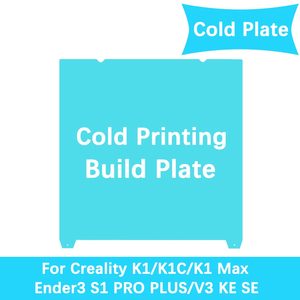 Glacier Cold Printing Plate For Creality K1/K1C/K1 Max Build Plate 235x235mm 310x315mm Sheet For Ender 3 KE/Ender3 V3 SE
