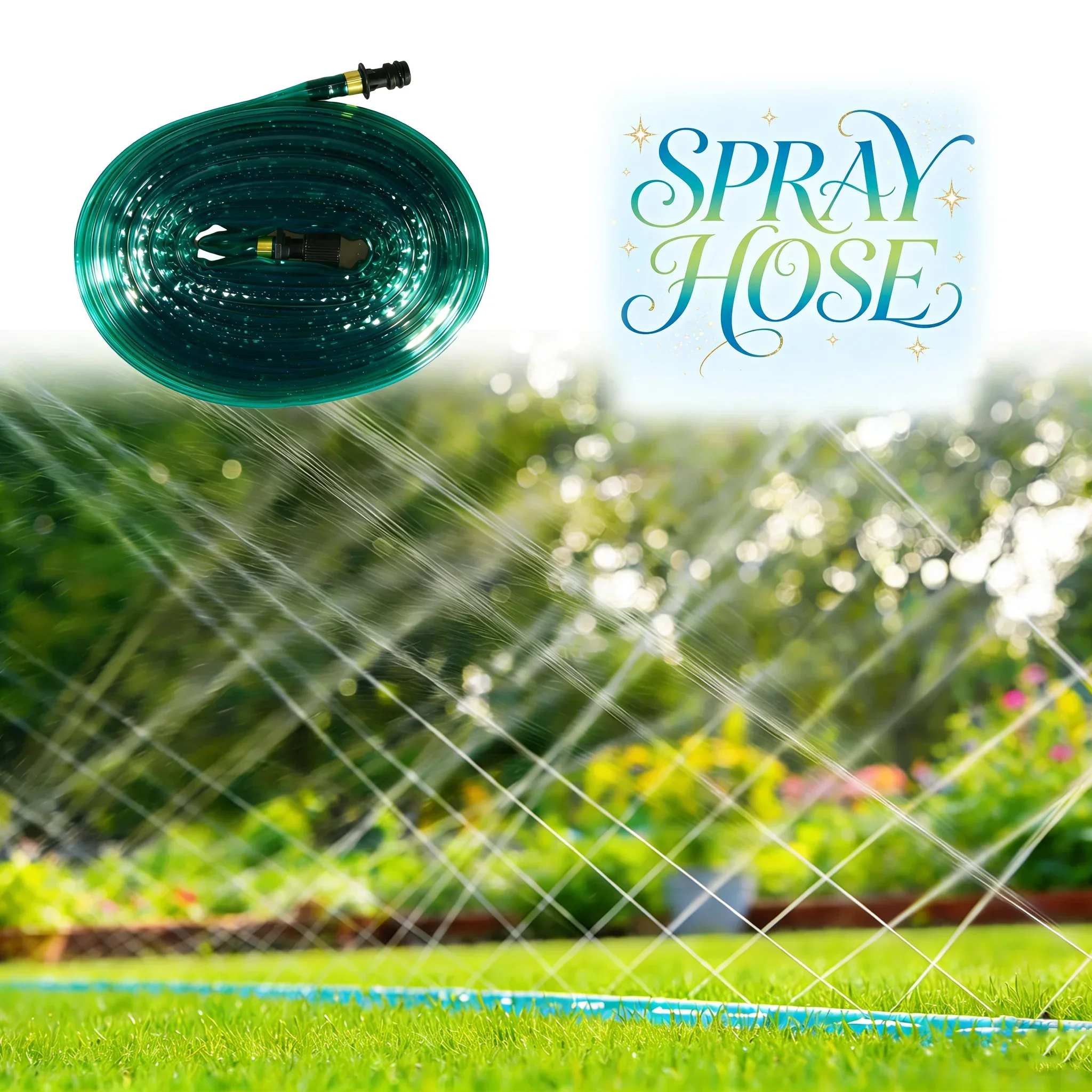Hose Fine Spray with Garden Lawn Infiltration Hose Garden Lawn Irrigation Drip Irrigation Cooling Sprinkler Belt Water Sprinkler