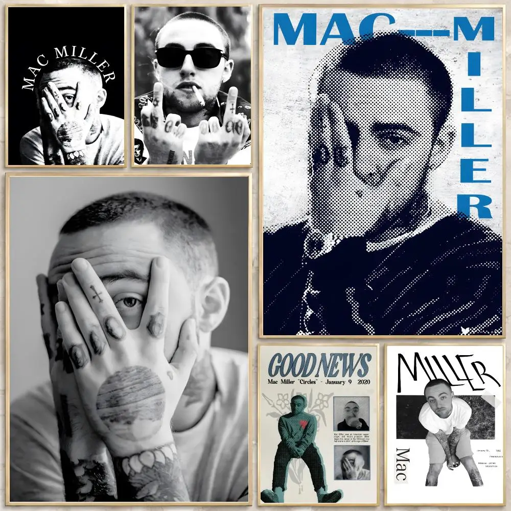 Rapper Mac Miller Poster Print Wall Art Pictures Canvas Painting Living Room Bedroom Home Decor